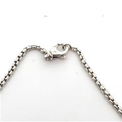 David Yurman Sterling Silver Box Chain Necklace - 20.5